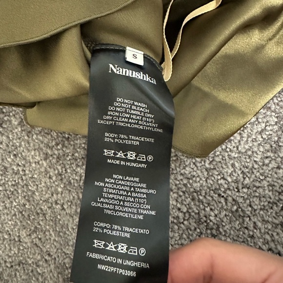 Nanushka Stina Top (Khaki / size S) - Picture 7 of 13